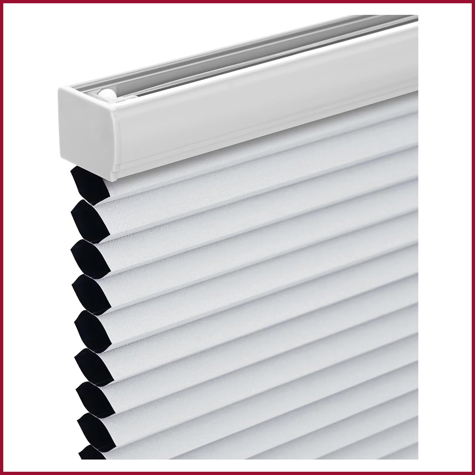Cordless Blackout Cellular Shade White Honeycomb 40" Width 7