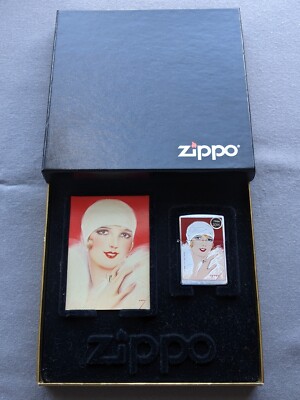 VINTAGE 1997 RED PETTY GIRL PIN UP ZIPPO LIGHTER MIB RARE