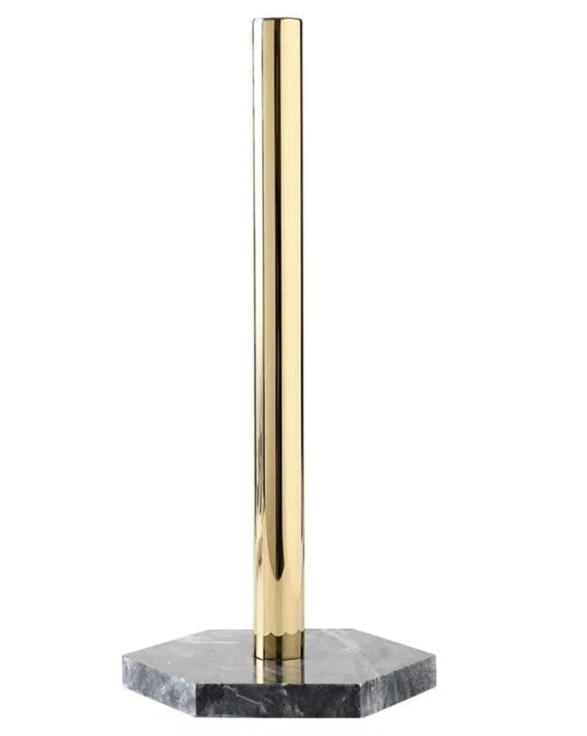 Precious Paper Towel Holder In Gold And Black