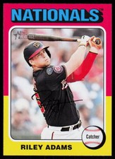 2024 TOPPS HERITAGE Riley Adams #368 Baseball Washington Nationals