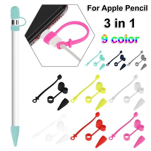 Riemen Kabel Adapter Tether Feder Kappe Silikon Etui Abdeckung Halter für Apfel Bleistift