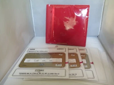 Pioneer 12x12 Deluxe Top Loading Scrapbook w/Extra Page Refills - Red - New - Image 1 of 4