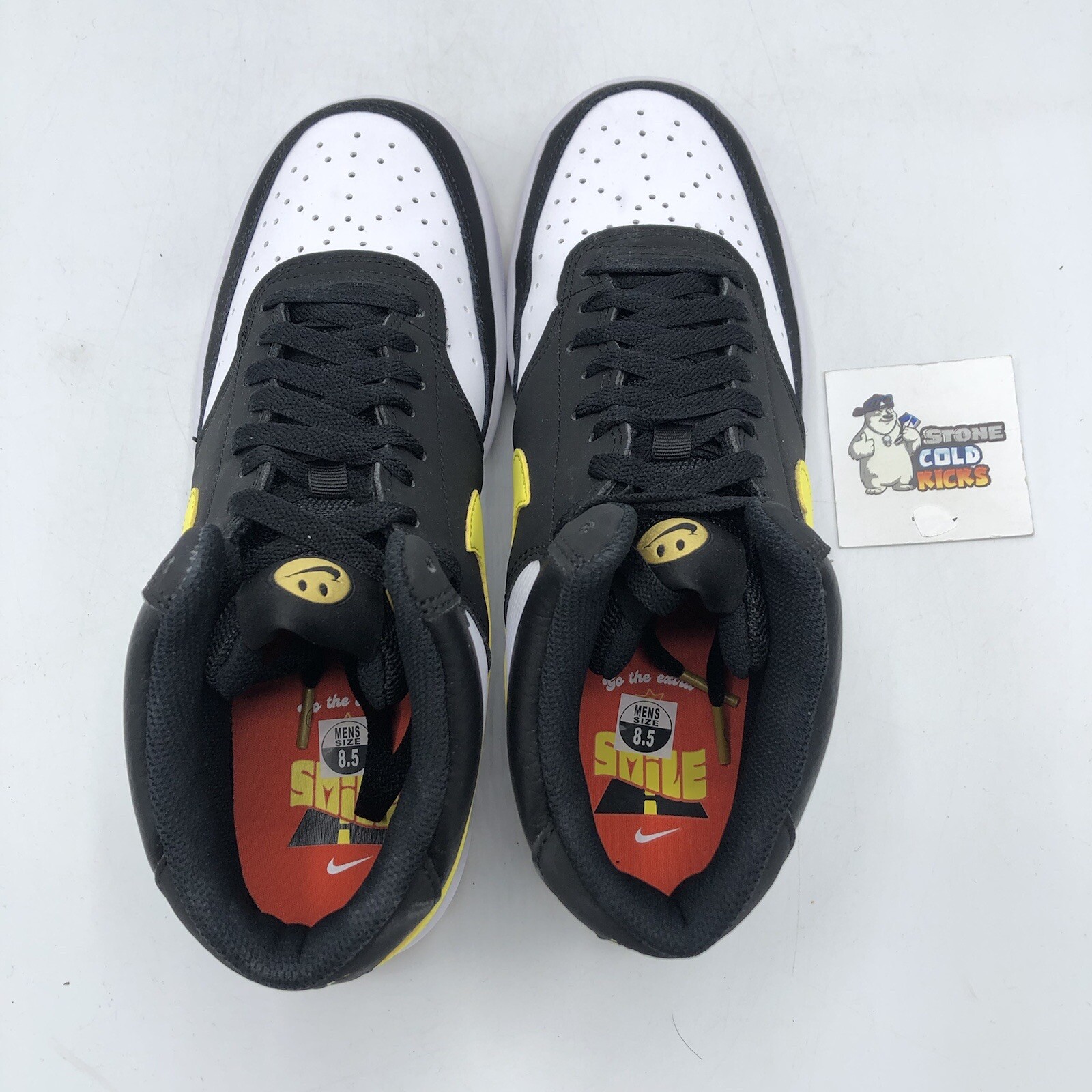 Nike Court Vision Mid Extra Smile Black/Yellow Size 8.5 DO5871-001 CPFM Travis I image 4