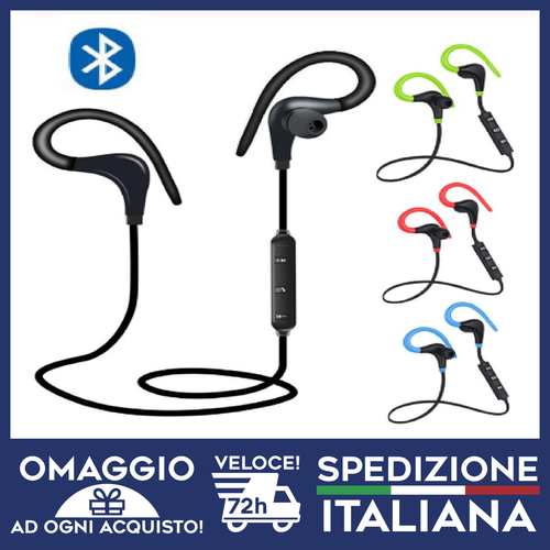 DALOCA AURICOLARI BLUETOOTH SPORT WIRELESS SENZA FILI ANDROID E IPHONE 🇮🇹  | eBay