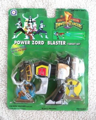 POWER RANGERS: ZORD BLASTER TARGET SET (PLACO TOYS, 1993). BRAND NEW IN BLISTER!