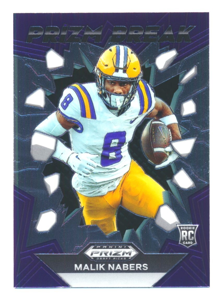 2024 PRIZM DRAFT PICKS MALIK NABERS RC PRIZM BREAK ROOKIE #PB-MNS NY GIANTS