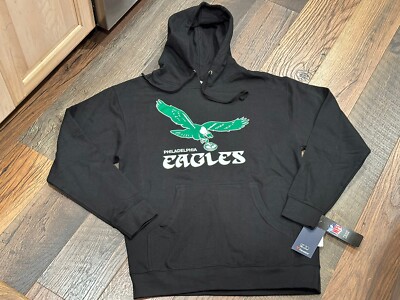 Philadelphia Eagles NFL Men's Fanatics Black Logo Hoodie NWT