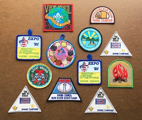 Minnesota Boy Scout Regional Patches Lot - Circa 1990s Era! Viking Counsel