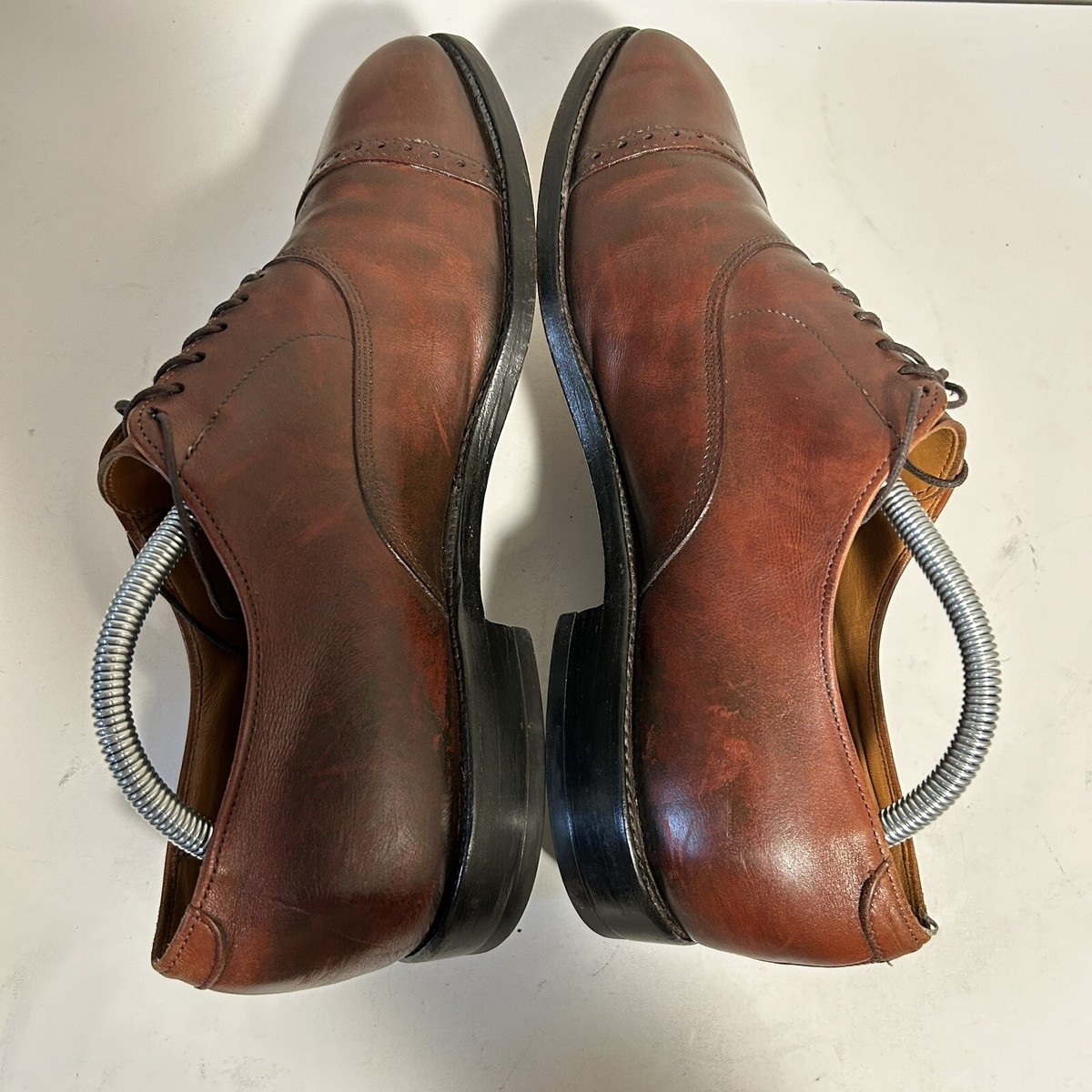 Allen Edmonds Byron Cap Toe Shoes Men\'s US 8.5 D Leather Brown 2034 Made in USA Allen Edmonds Men main image 2