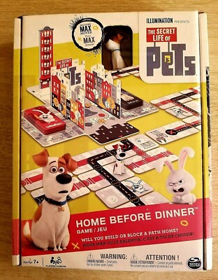 Home Before Dinner Board Game The Secret Life Of Pets With Max Mover New NIP