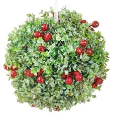 8 Inches Mistletoe Christmas Decor Mistletoe Ball Ornament Large Mistletoe Ki...