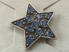 Barrette - Star With Blue Rhinestones