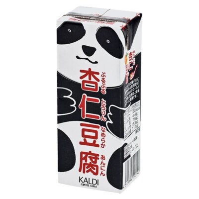 KALDI Panda Almond Tofu 215g Japanese Milk Pudding Dessert Annin Tofu Japan