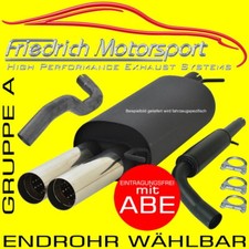 FMS AUSPUFFANLAGE für Opel Meriva B 1.3l CDTI 1.4l 16V 1.4l Turbo 1.7l CDTI