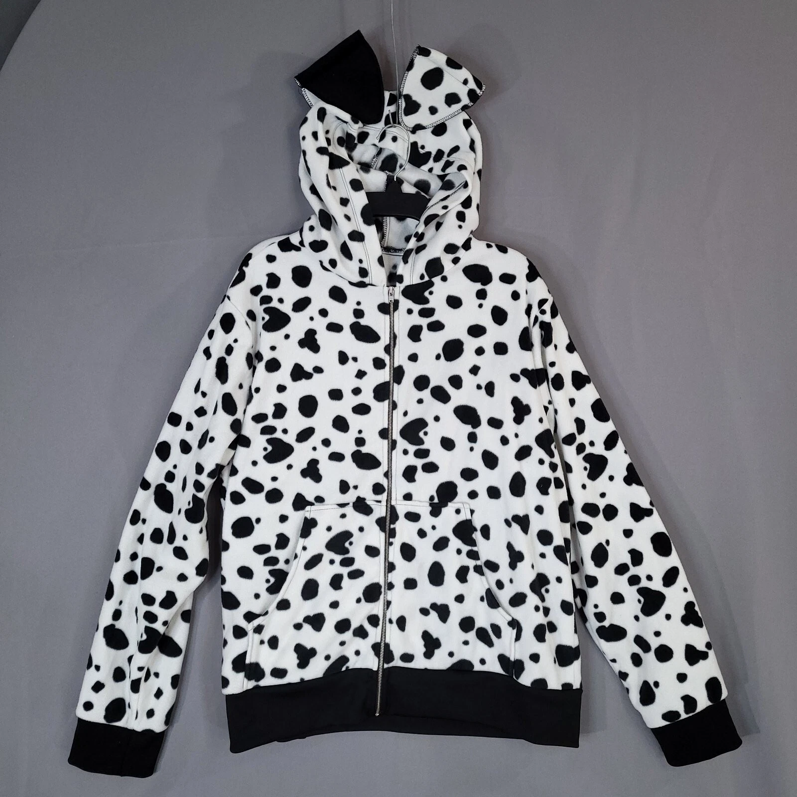 VETEMENTS Giacca unisex adulto vestito dalmata con cappuccio zip intera taglia reale 48 (XL)