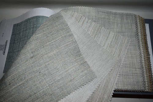FABRIC SAMPLE BOOK Blue Beige Cream Neutrals SILKEN TEXTURES 75pcs LOT Drapery - Picture 9 of 21