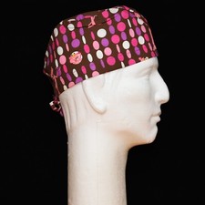 Pink Panther Theme on Brown Background Scrub Hat