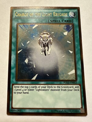 Yu-Gi-Oh! Charge of the Light Brigade PGL2-EN052 Gold Rare LP/NM