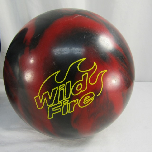 Brunswick Wildfire 12 lb 10 oz Bowling Ball Black Red eBay
