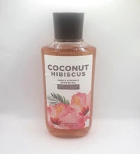 BATH AND BODY WORKS COCONUT HIBISCUS SHOWER GEL 10 FL OZ
