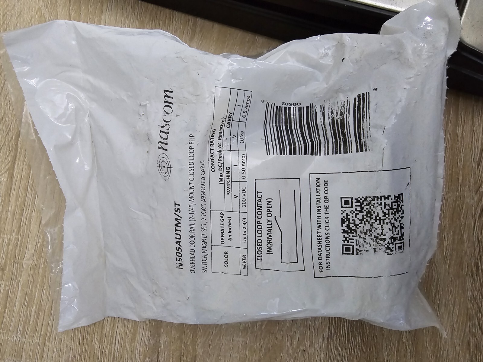 Nascom N505AUTM/ST Overhead Door Rail 2-1/4