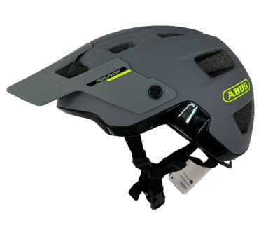 ABUS Helm MoDrop, Große S, 51-55cm, concrete grey mit Fliegenschutzgitter