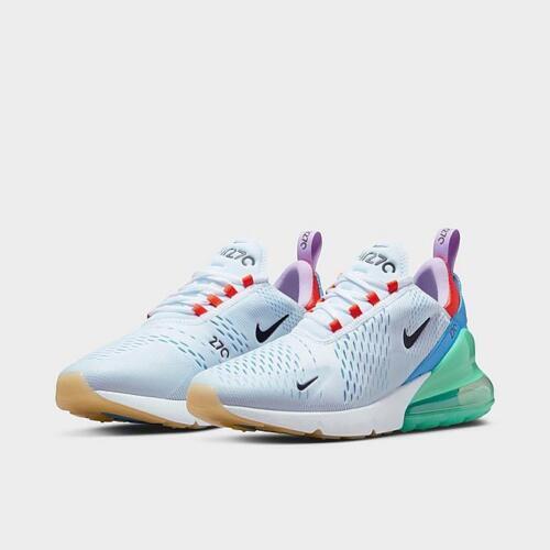 nike air max 270 white lilac safety orange women's shoe
