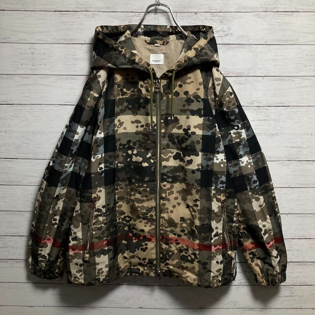 BURBERRY Mountain Parka Nova Check Camouflage Pattern Size L | eBay