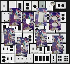 Siwa Unicorn Light Switch Toggle GFI Outlet wall Cover Plate Home Decor