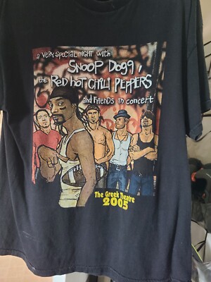 Vintage Snoop Dogg RED Chilli PEPPERS NATE DOGG ICE CUBE concert