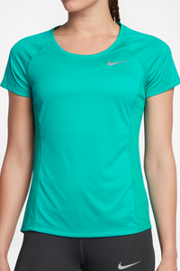 35 NIKE Women's Dry Miler Crew Neck Running Top Tee Turbo Green Size M | eBay