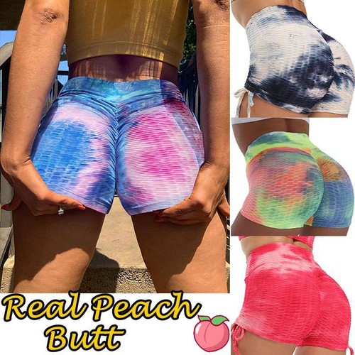Women's High Waist Tie-Dye Hot Pants 