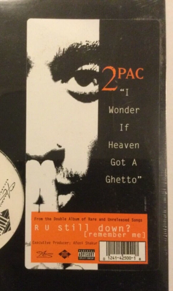 RARE SEALED - 2 PAC - I WONDER IF HEAVEN GOT A GHETTO - REMIXES - 1997 ORIGINAL - Image 2 of 4