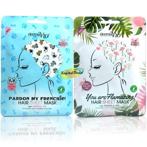 Derma V10 Hair Sheet Mask with Argan Oil/Marula Oil Vegan eBay