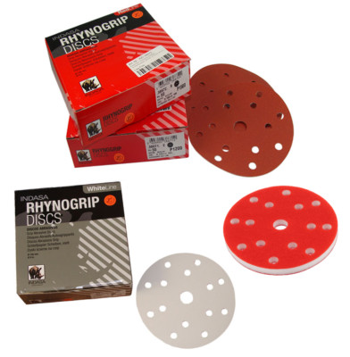 Indasa Schleifscheiben 150mm Klett 15 17 Loch P40-2000 Exzenter Schleifpapier
