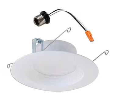 HALO 5 in. and 6 in. 5000KLED White Recessed Ceiling Light Retrofit Trim