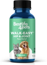 Walk-Easy Cat & Dog Joint Pain Relief, Effective Cat Pain Reliever, Anti Inflamm