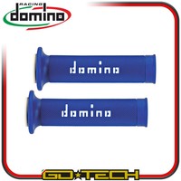 Domino A010 Racing Super Soft Manopel Paar Blau/Weiß 22/24Mm 120/125Mm