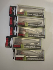 RAPALA X-RAP 08=LOT OF 5 GLASS GHOST COLORED ...