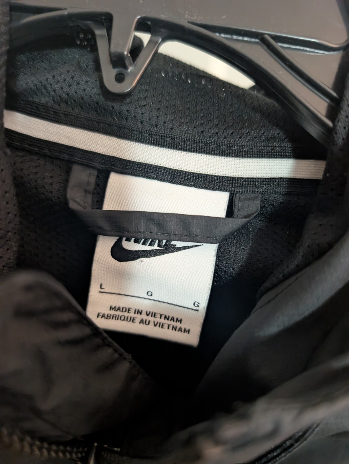 Nike Rare Windbreaker Windrunner Jacket Black Lar… - image 6