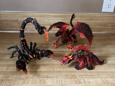 Schleich ELDRADOR Creatures LAVA DRAGON* MAGMA LIZARD* LAVA SCORPION Figures LOT