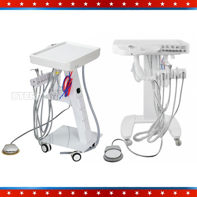 #ad #ad Portable Dental Mobile Delivery Unit System 4 Holes Suction Cart with socket US $359.99