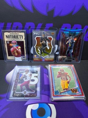 Washington Commanders Football Card Team Bag, SP, Rookies, Inserts, Prizm