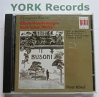 BUSONI - Piano Arrangements of Works of Bach PETER ROSEL - Ex Con CD Berlin