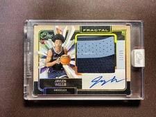 2024-25 Panini One and One Jaylen Wells RPA Patch Auto 11/25 RC Encased KM010