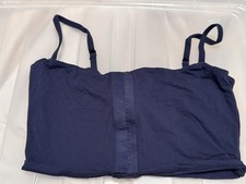 Skims Navy Front Close Wireless Bra Navy large