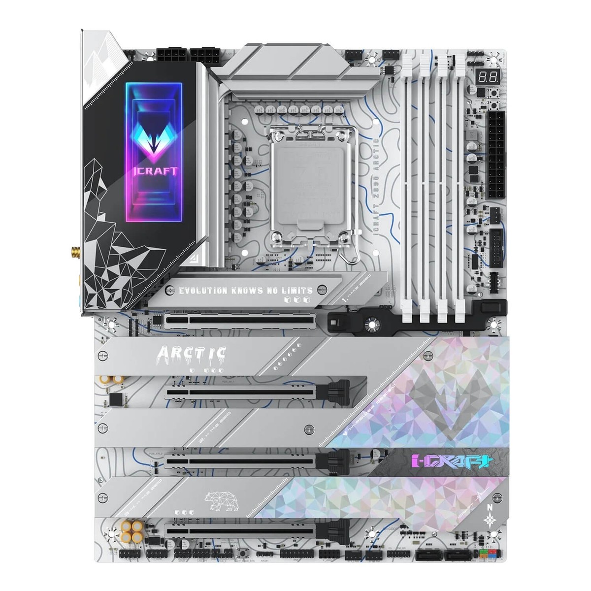 Motherboard MAXSUN iCraft Z890 ARCTIC ATX DDR5 LGA1851 MS