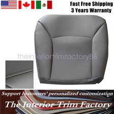 Passenger Lower Leather Seat Cover 2002-07 2008 For Ford E150 E250 E350 Van Gray