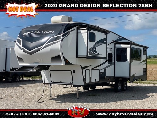 20 Grand Design Reflection 28BH Fifth Wheel RV Towable Camper Bunks ...