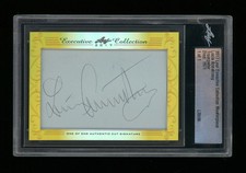 2017 Leaf Executive Louis Armstrong Cut Signed Auto 1/1 PSA/DNA JSA